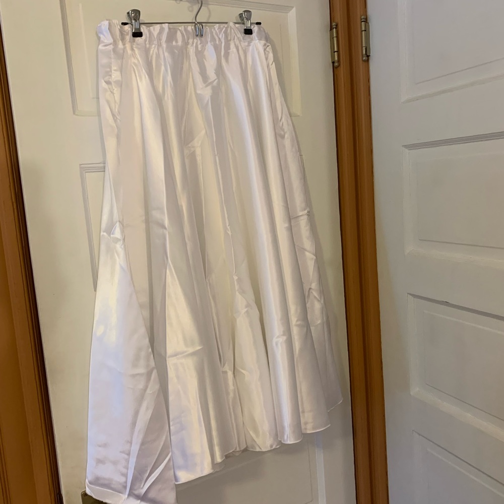 Satin full circle belly dance skirt custom made adjustable waist